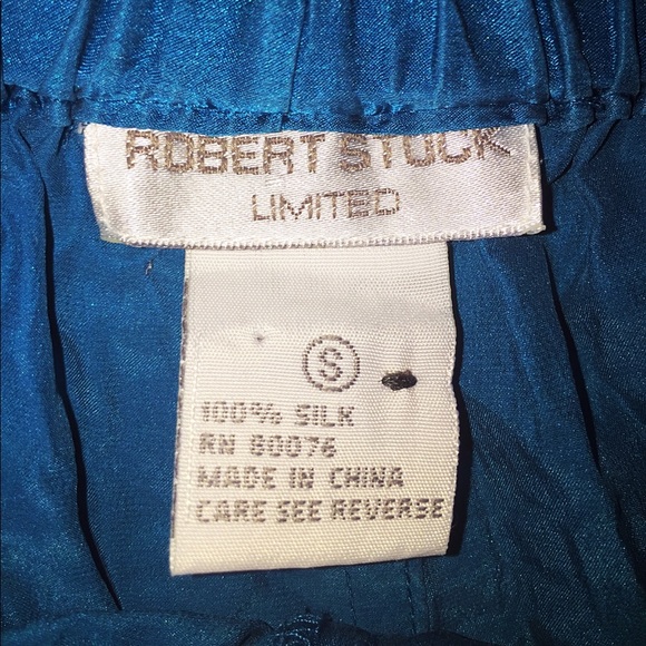 ROBERT STOCK 100% Silk Shorts Size Small - Picture 2 of 3